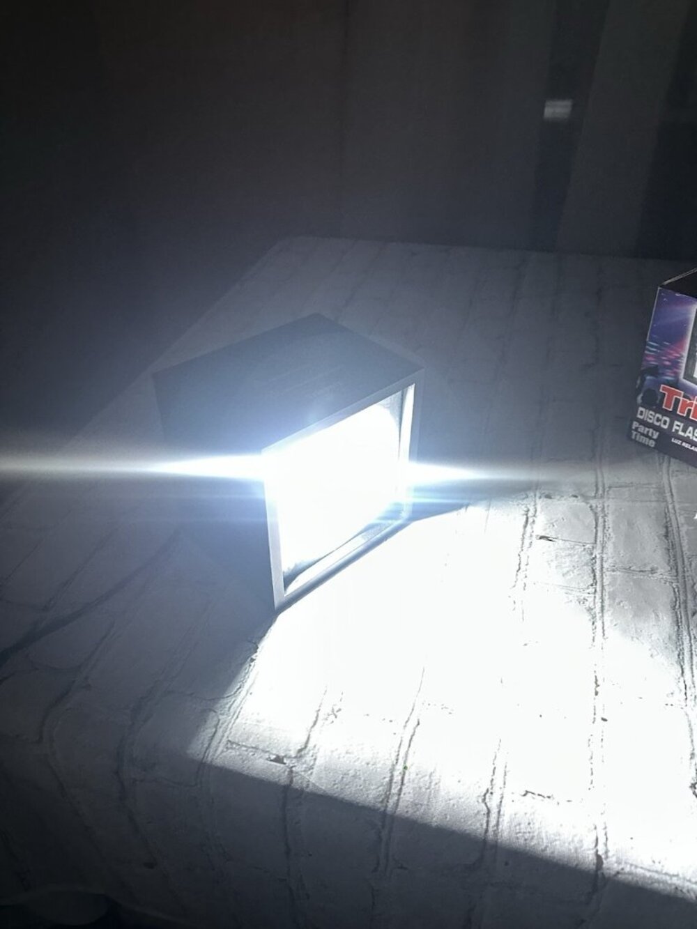 Trisonic Disco Flashing Light Cube TS-D900 Colored Filters Strobe Light - Picture 14 of 15